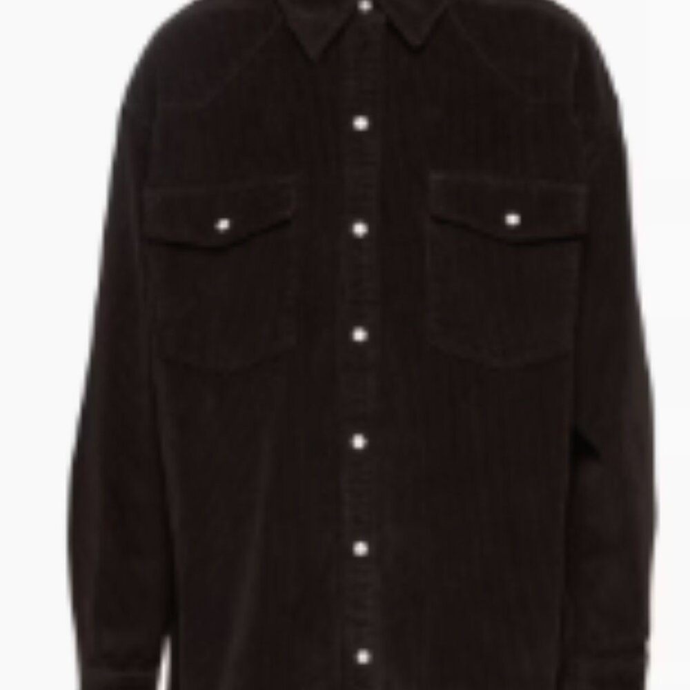 Aritzia Denim Forum the nina corduroy western shirt